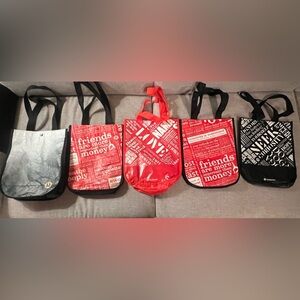 Lululemon-Red and Black Graphic Design Bags